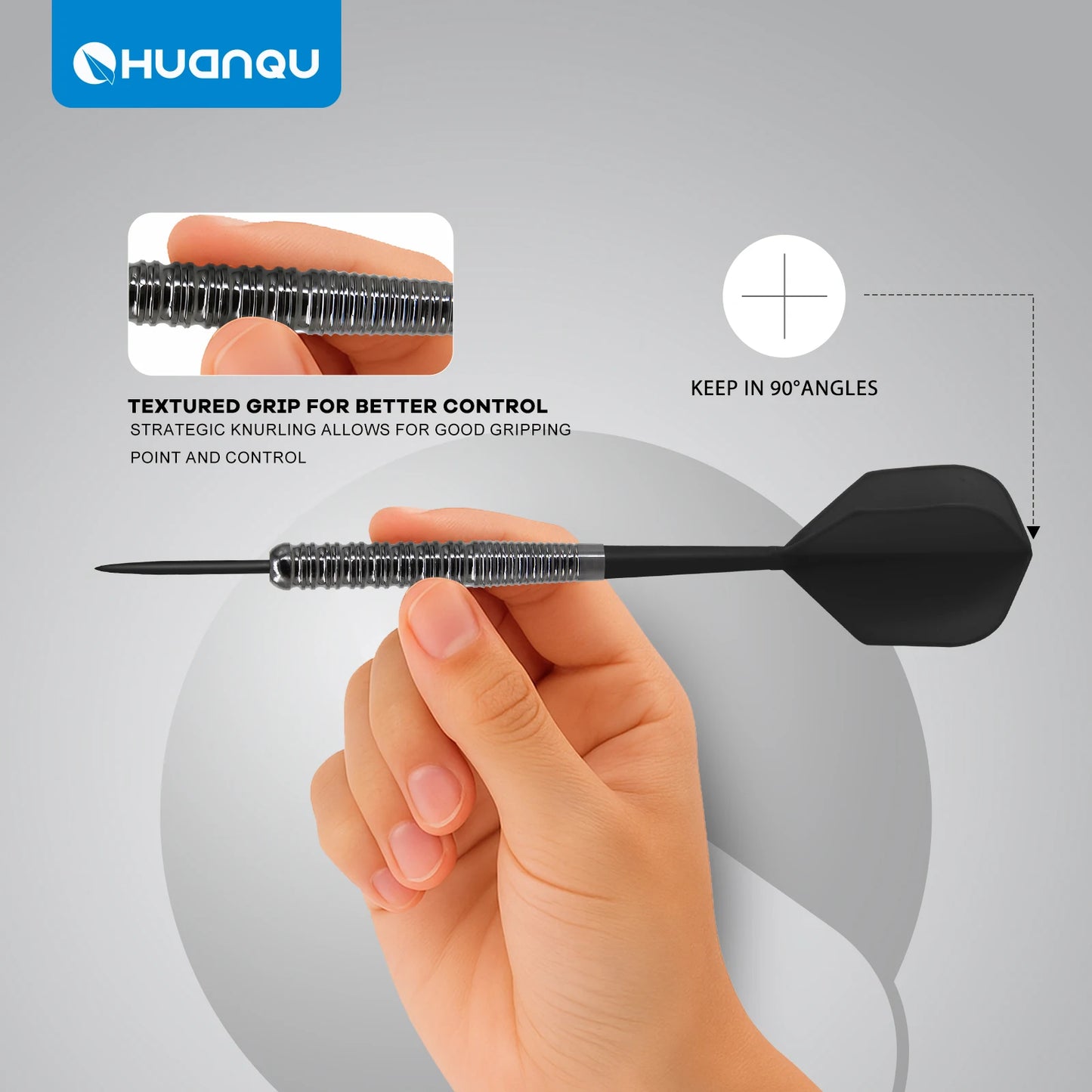 Huanqu Six Needle Dart Set - Aluminum Shaft Training Game Kit