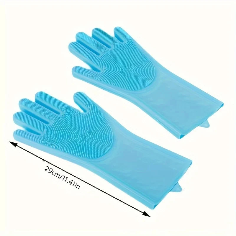 Rubber Pet Grooming Cleaning Glove for Bath Time