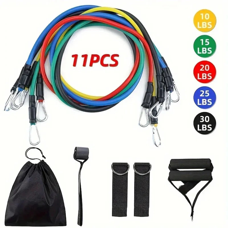11-Piece Resistance Band Training Strap Set for Arm Workouts