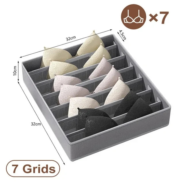 Foldable Underwear, Bra, and Sock Drawer Organizer Box