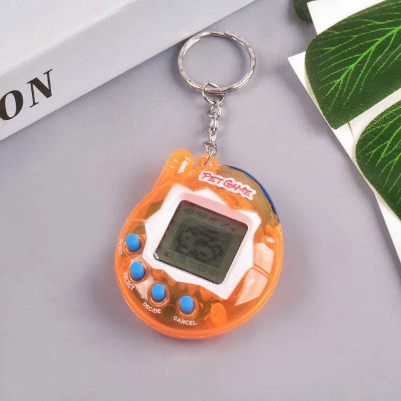 Transparent Virtual Pet Toy - 168-in-1 Nostalgic Digital Game