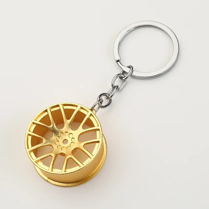 Gear Head Car Keychain with Speedbox Pendant Design