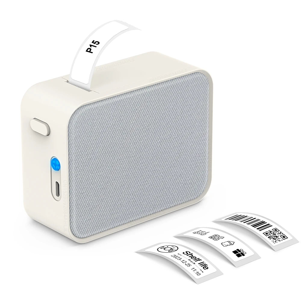 Marklife P15 Bluetooth Label Printer - Portable Inkless Sticker Maker