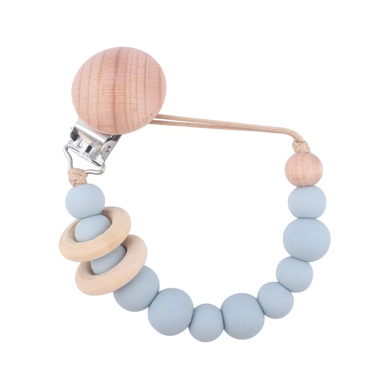 Silicone Pacifier Clip Chain - Anti-Drop Baby Soother Holder