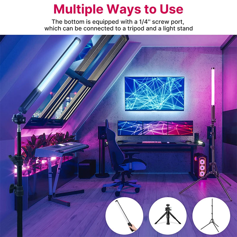 Ulanzi VL119 RGB Light Wand - 19.68-Inch Handheld Studio Lamp