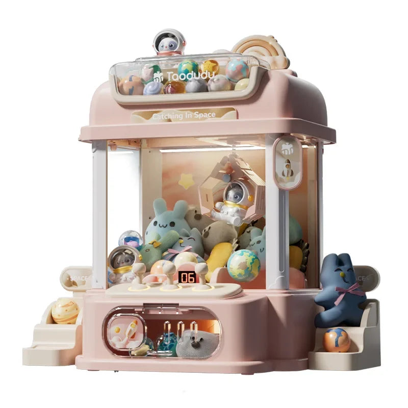 Mini Claw Crane Machine Toy - DIY Coin Operated Doll Game
