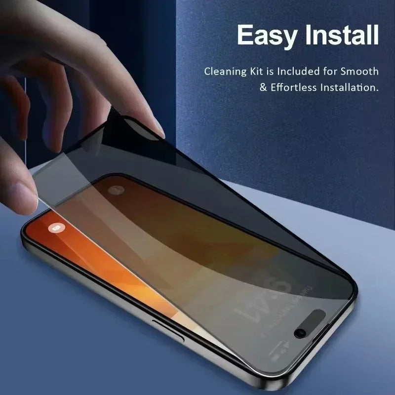 5 Pack Privacy Screen Protectors - Full Cover Anti-Spy iPhone Glass