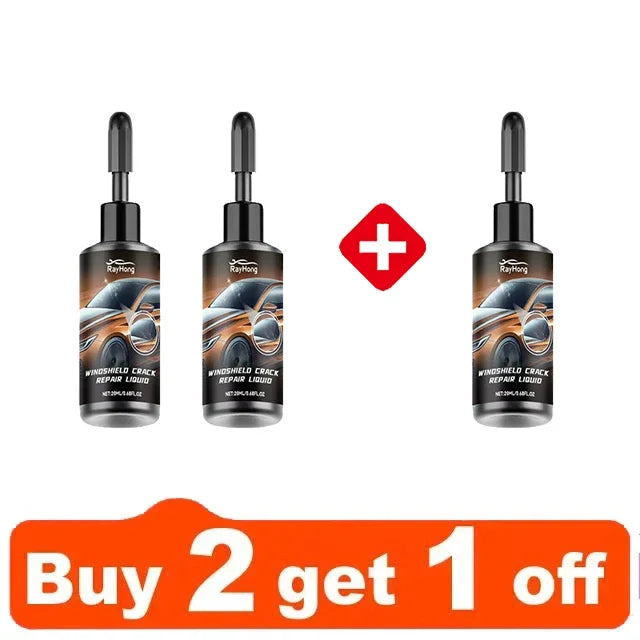 Windshield Crack Repair Fluid Resin Set - 3pcs