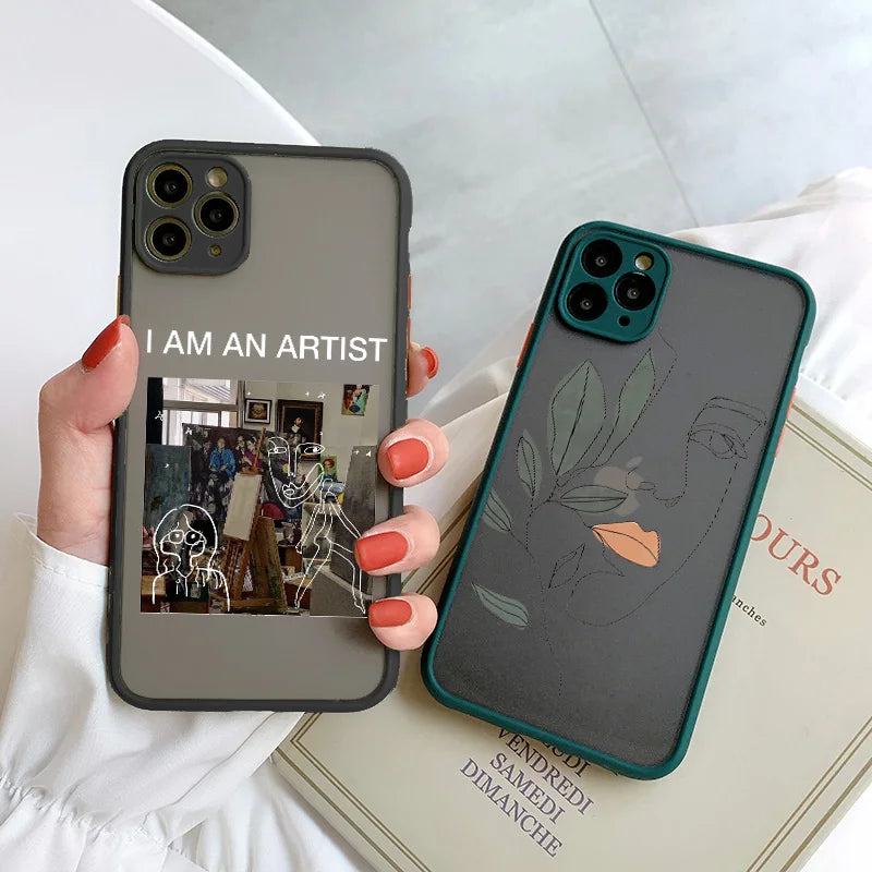 Retro Abstract Geometry Anti-Fall iPhone Case