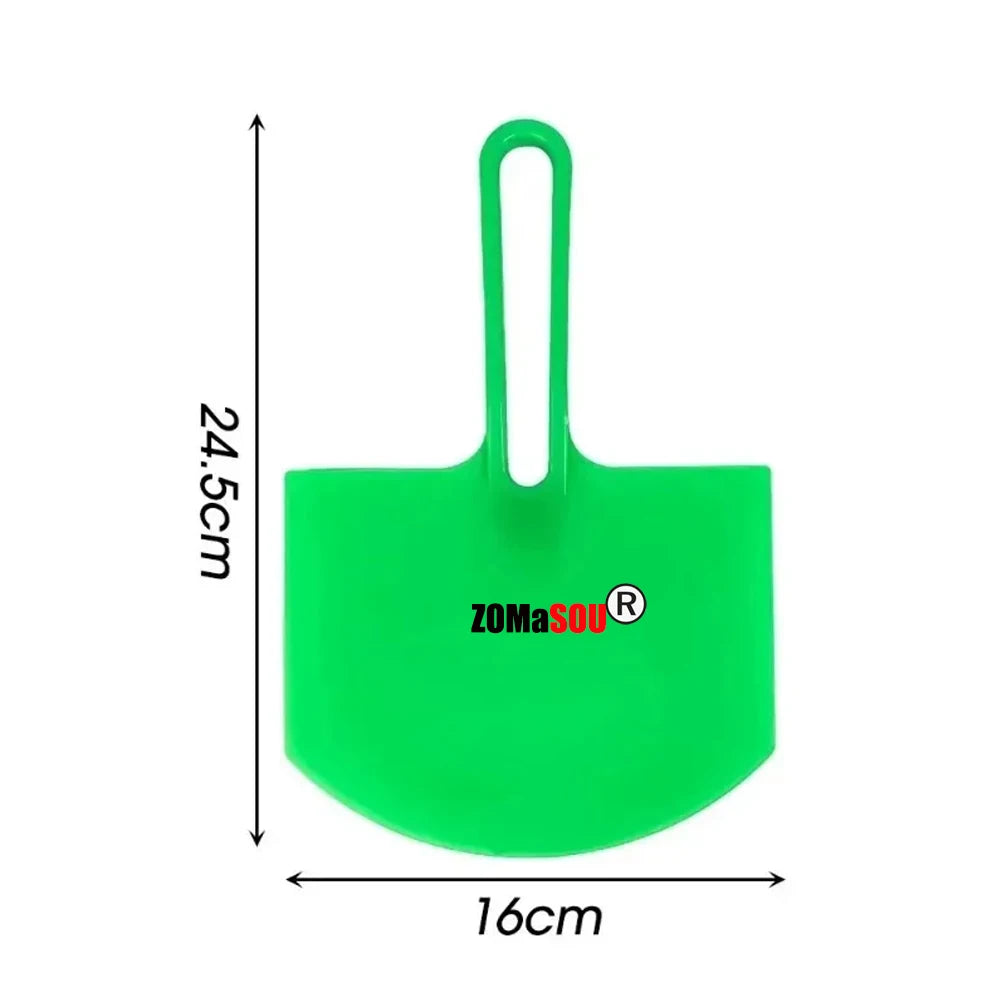 Curved Bucket Scoop Scraper and Putty Knife Set