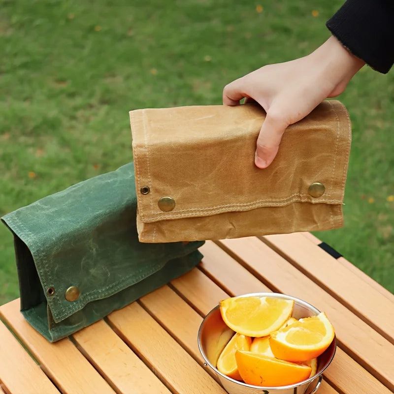 Waterproof Canvas Camping Spice Bottle Storage Bag