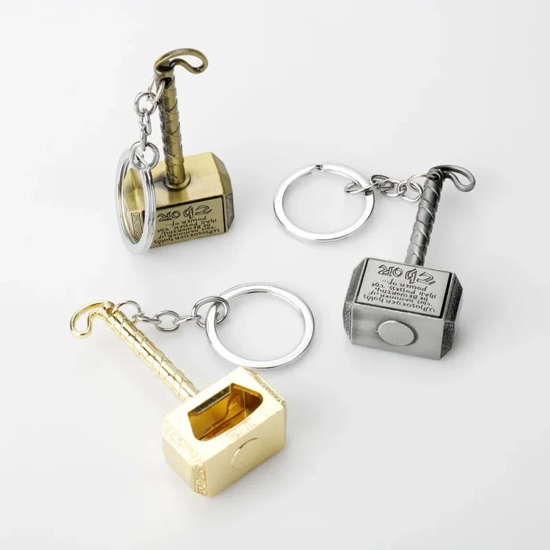 Thor Hammer Metal Bottle Opener Keychain