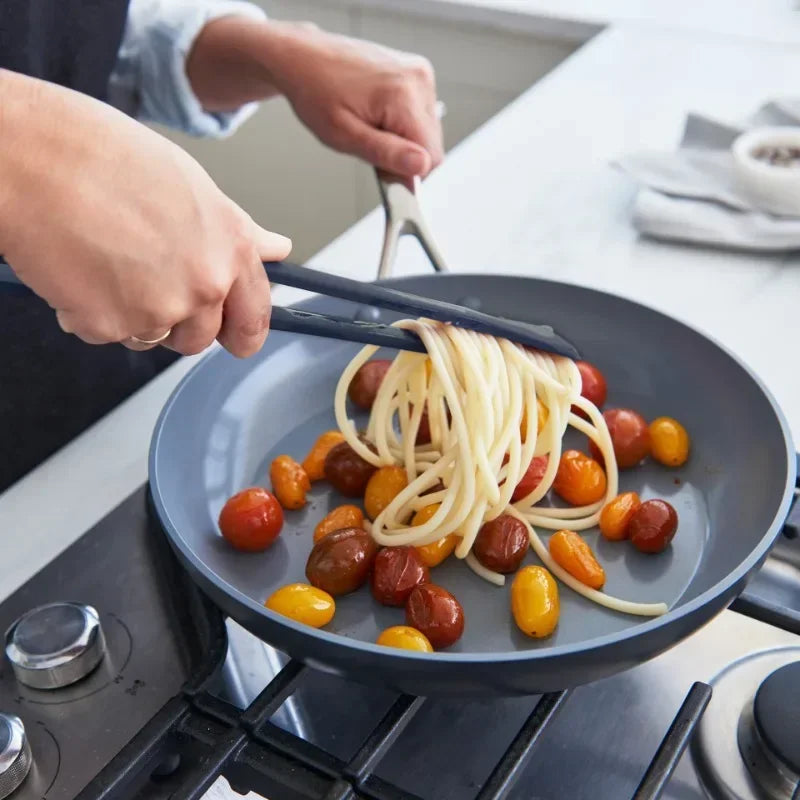 2-in-1 Nylon Grip Flip Tongs with Spatula Turner