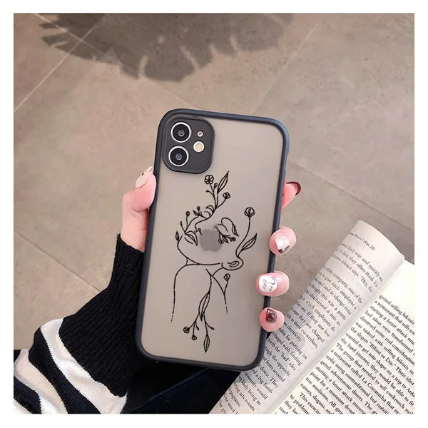 Retro Abstract Geometry Anti-Fall iPhone Case