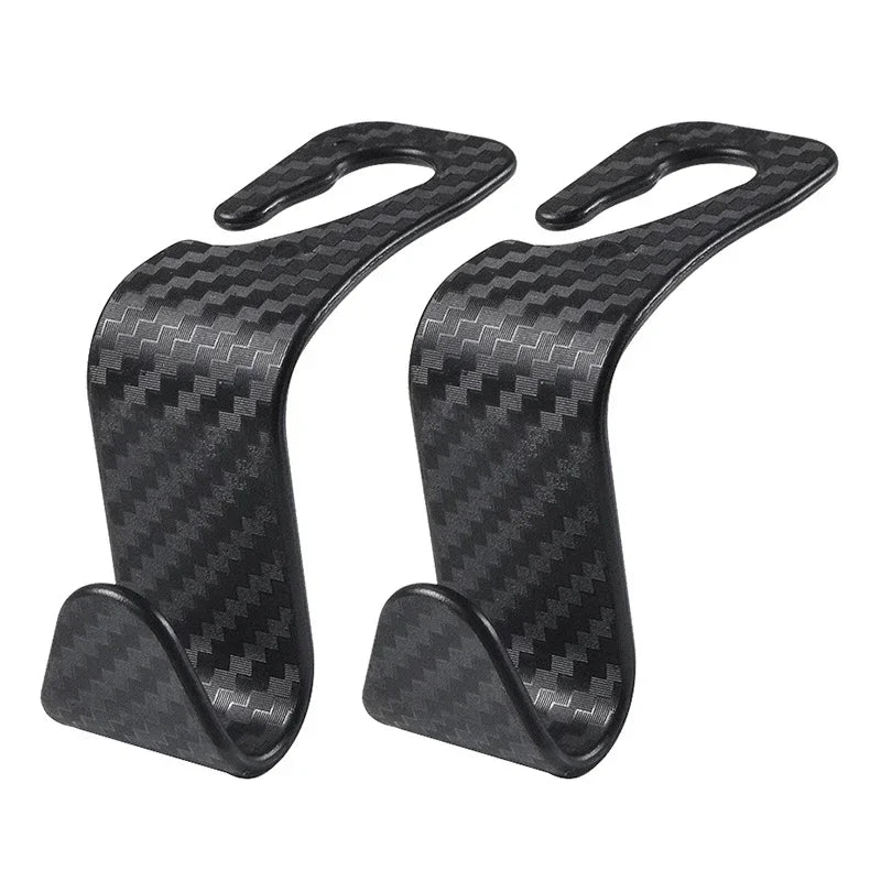 4-Piece Car Headrest Bag Hooks and Seat Organizer Clips