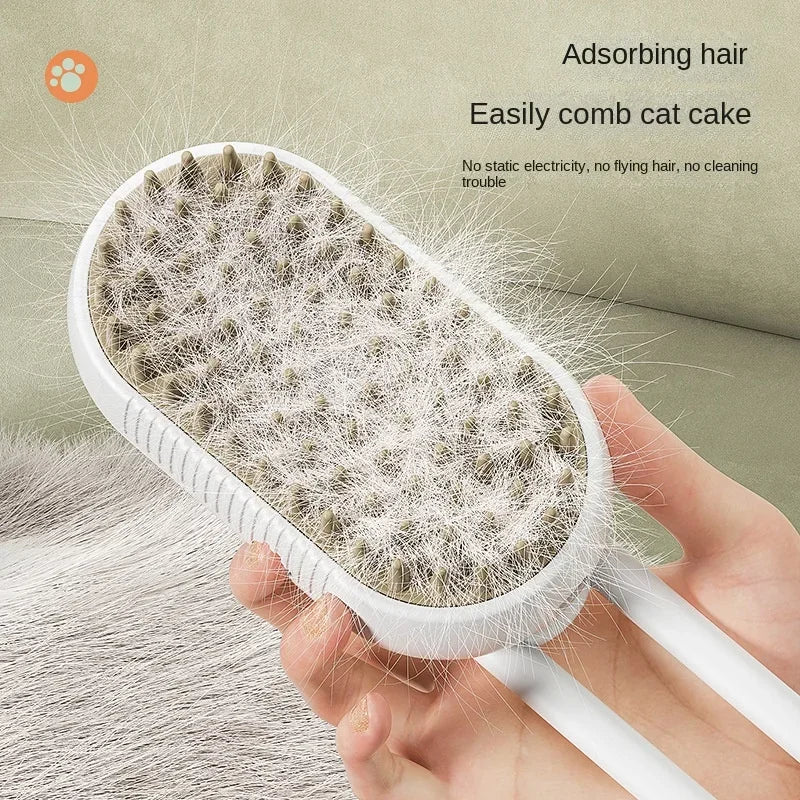 3-in-1 Electric Spray Grooming Brush for Dogs and Cats