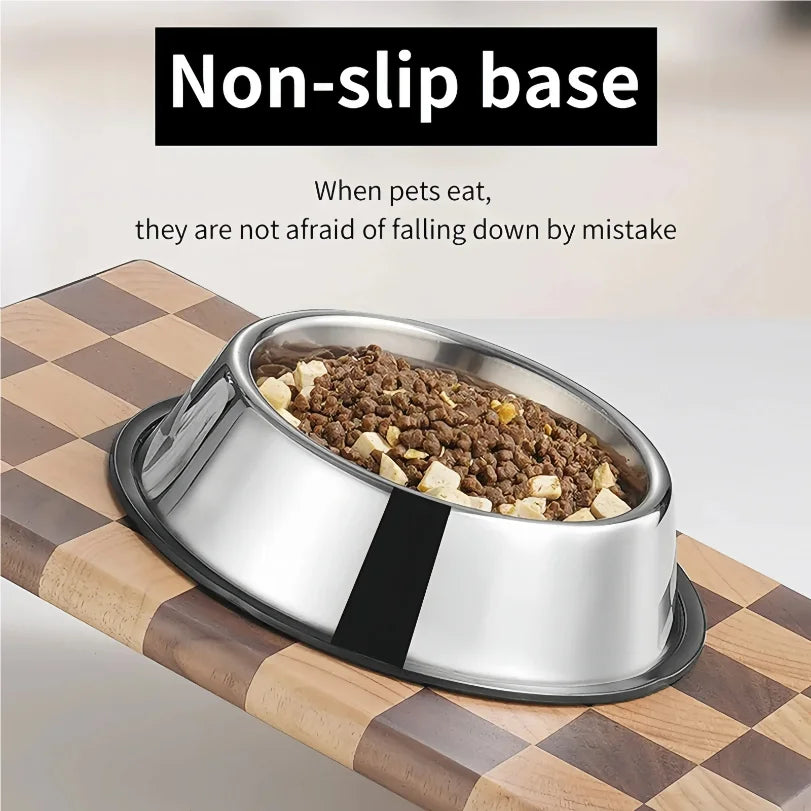 Stainless Steel Pet Feeding Bowl for Dogs and Cats