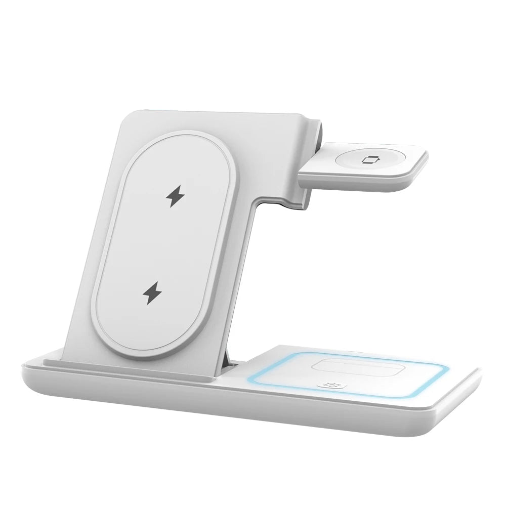3-in-1 Foldable Wireless Charging Stand for Samsung Devices