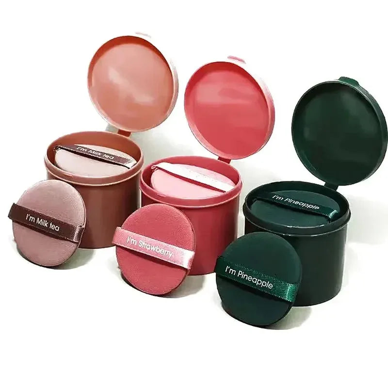 7-Piece Reusable Powder Puff Set with Hygienic Case