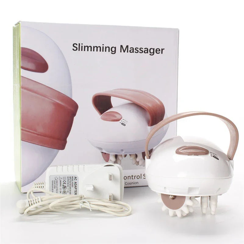 3D Electric Roller Body Massager - White EU Plug