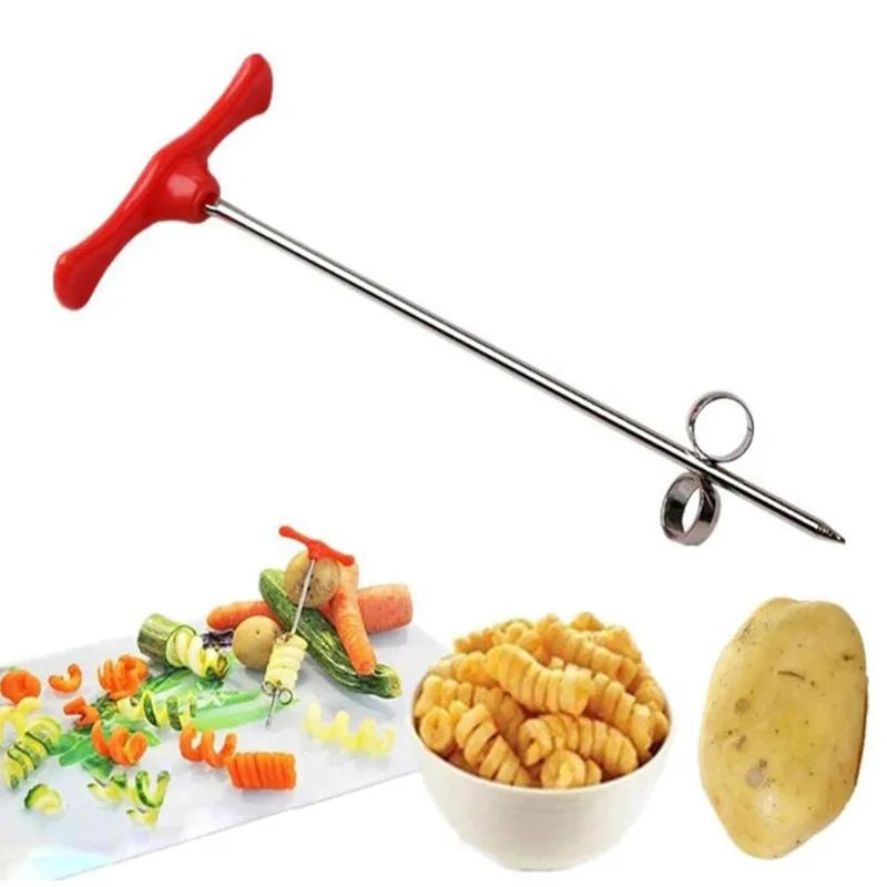 Manual Spiral Vegetable Cutter and Roller Slicer Tool