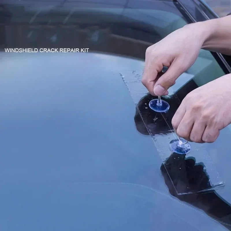 Windshield Crack Repair Kit - DIY Glass Cure Glue