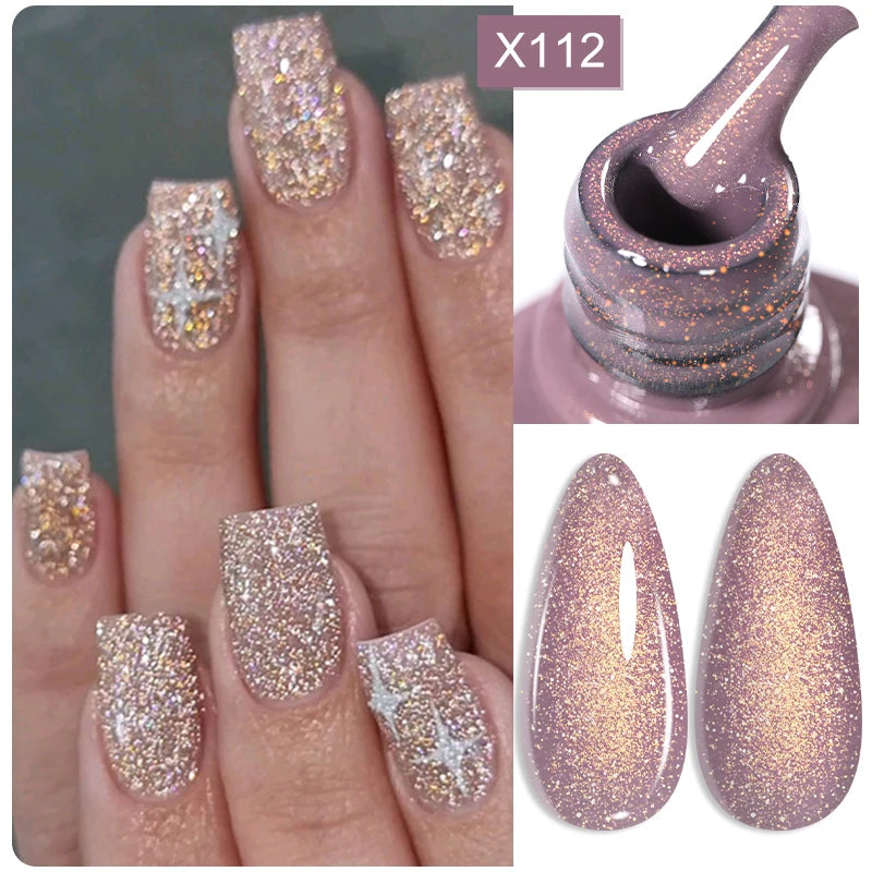 LILYCUTE Reflective Glitter Liner Nail Gel - 5ml