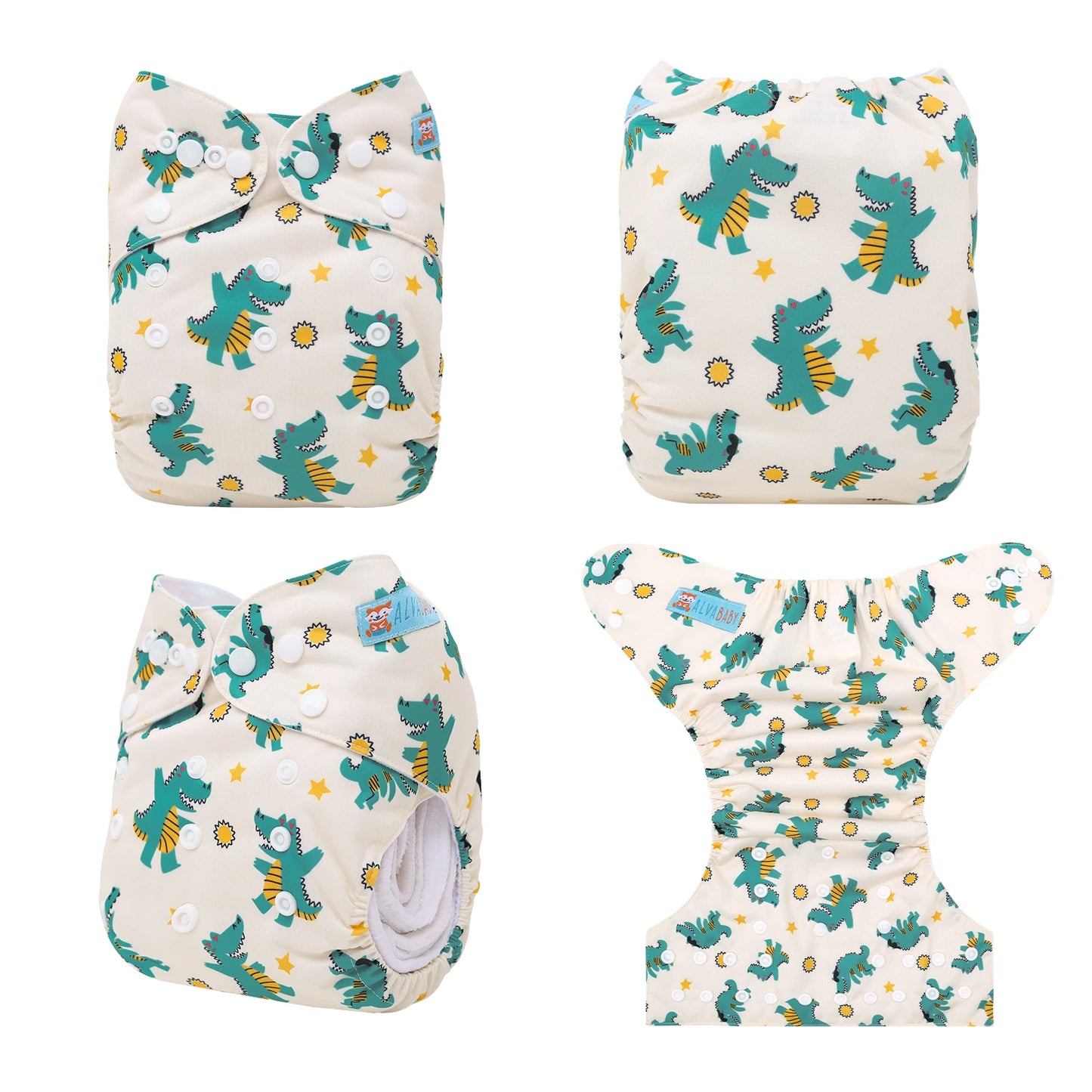 ALVABABY Adjustable Cloth Diaper Shell for 3-15kg Babies