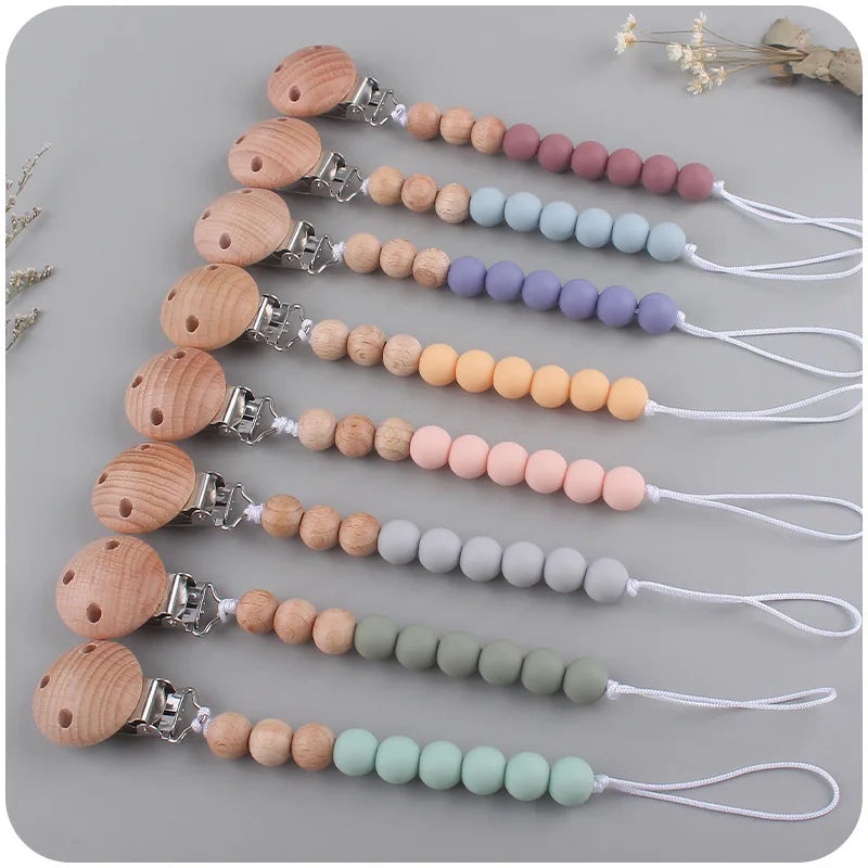 Silicone Pacifier Clip Chain - Anti-Drop Baby Soother Holder