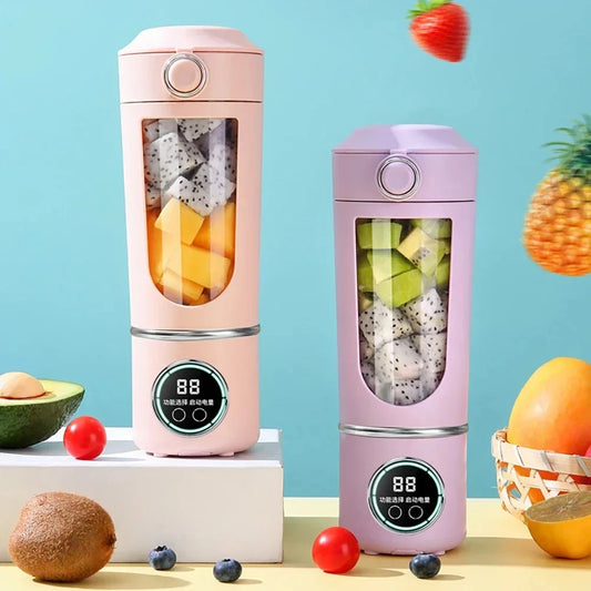 Stainless Steel 700ml Electric Blender Bottle with 12 Blades