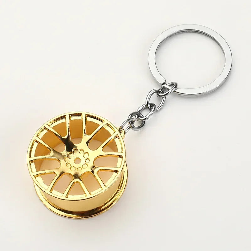 Gear Head Car Keychain with Speedbox Pendant Design