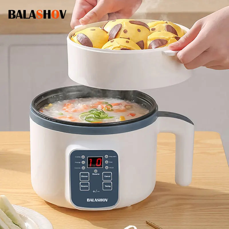 Mini Electric Rice Cooker and Household Multicooker Steamer