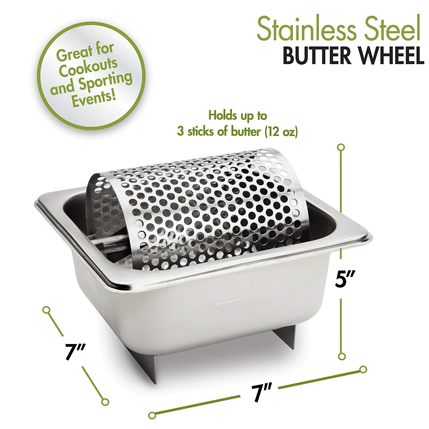 Stainless Steel Butter Wheel Spreader Dispenser