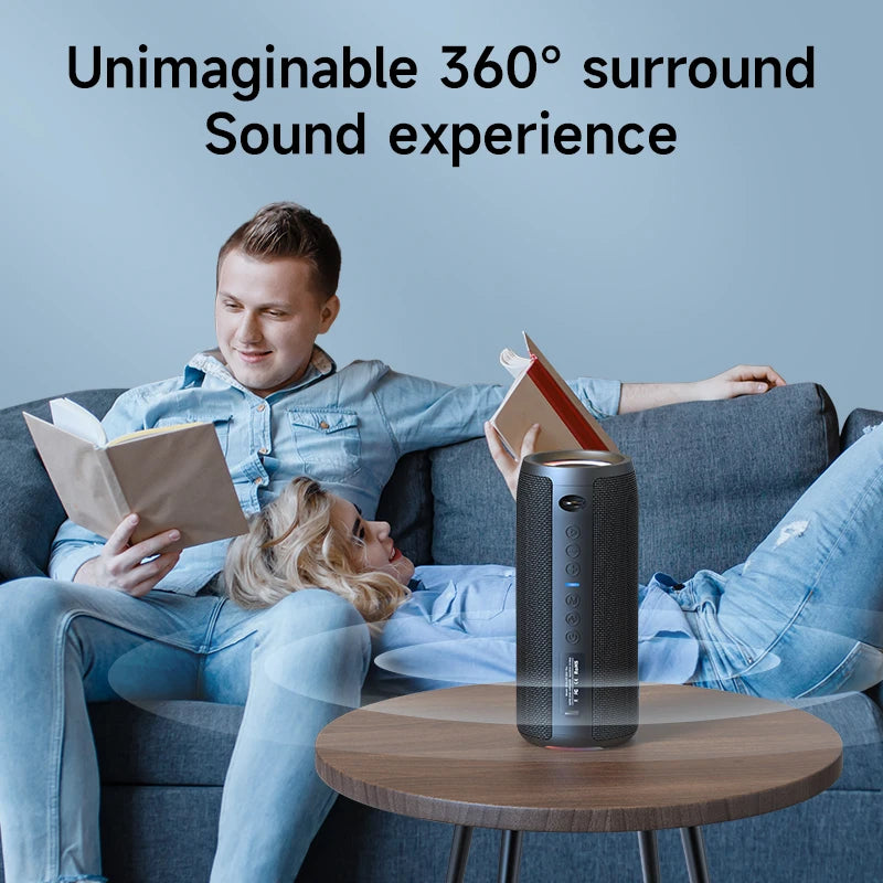 ZEALOT S51Pro Bluetooth Speaker - 40W IPX5 Portable Bass Boom Box