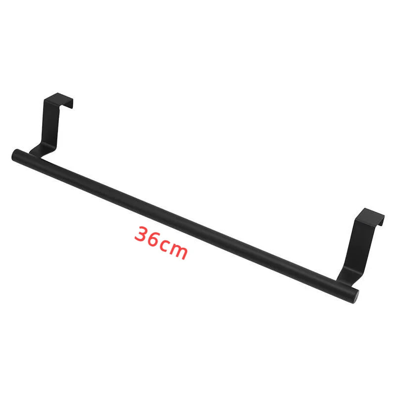 Over-Cabinet Stainless Steel Towel Rack - Punch-Free Design