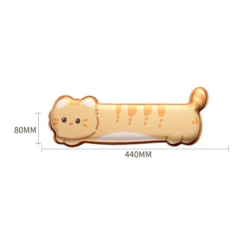 Corgi Cat Wrist Rest Mouse Pad - Memory Foam Anti-Slip Desk Mat