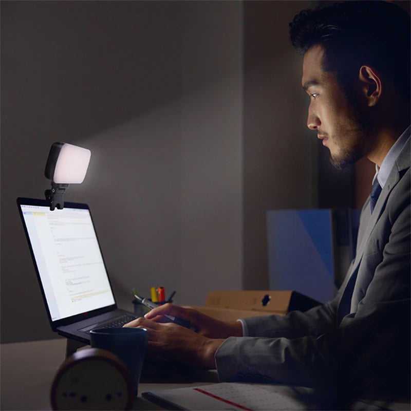 Pocket LED Selfie Ring Light - Clip-On Phone and Laptop Flash
