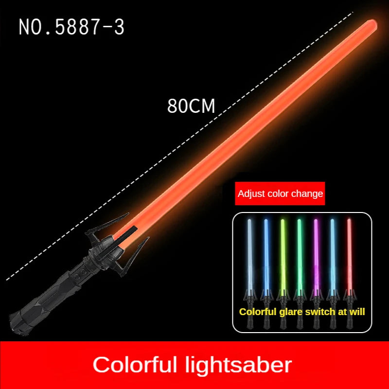 RGB Light Saber Toy - 7 Color Flashing Laser Sword Gift