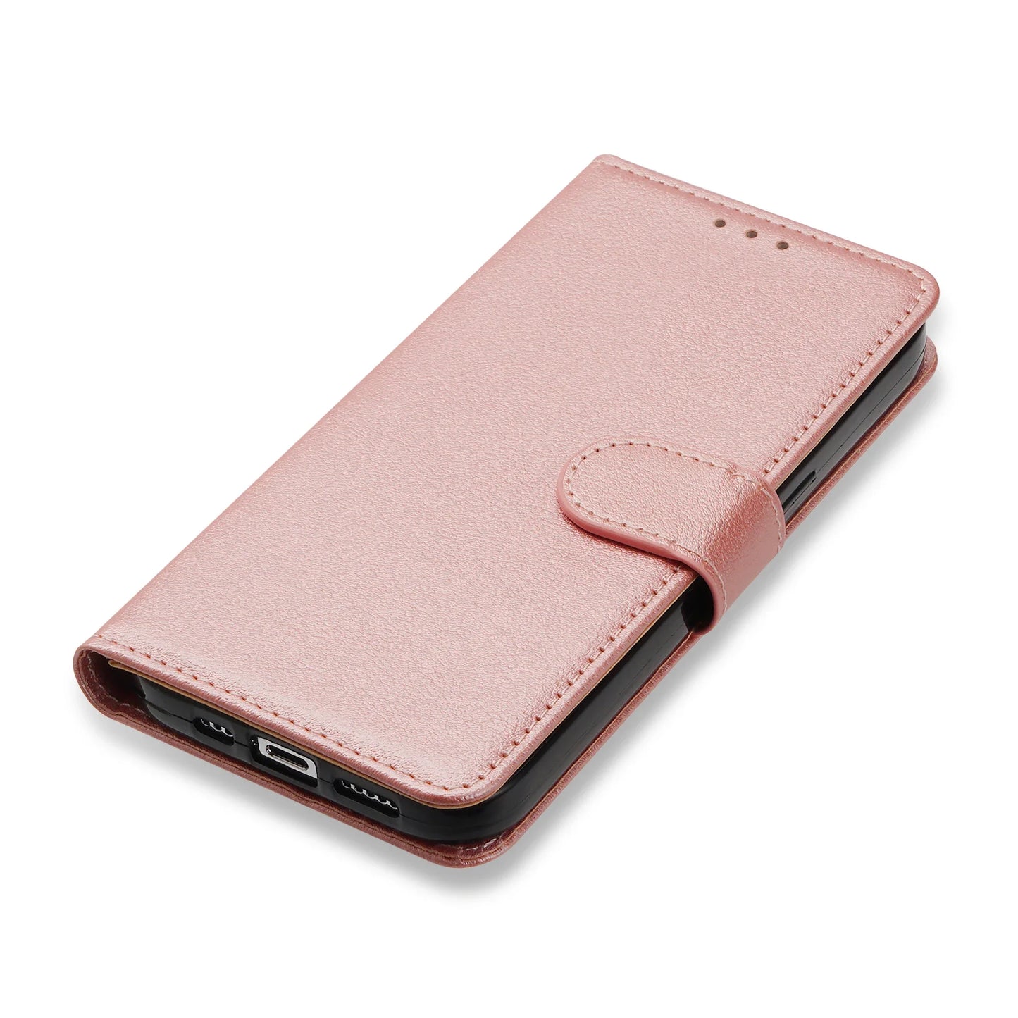 Flip Wallet Leather Case with Card Slots for iPhone Models