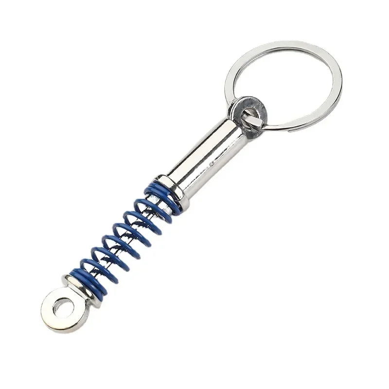 Gear Head Car Keychain with Speedbox Pendant Design