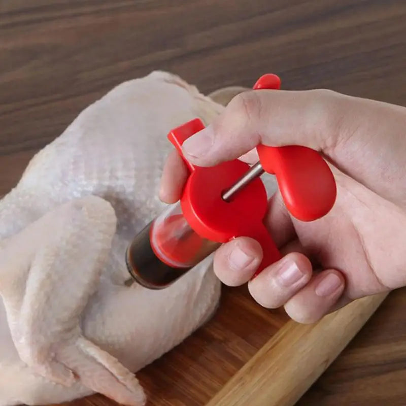 BBQ Meat Marinade Injector Syringe with Stainless Steel Needle