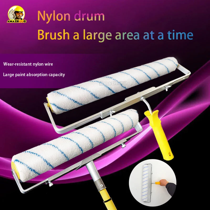 18-Inch Paint Roller Brush with 6mm/9mm Nap Options