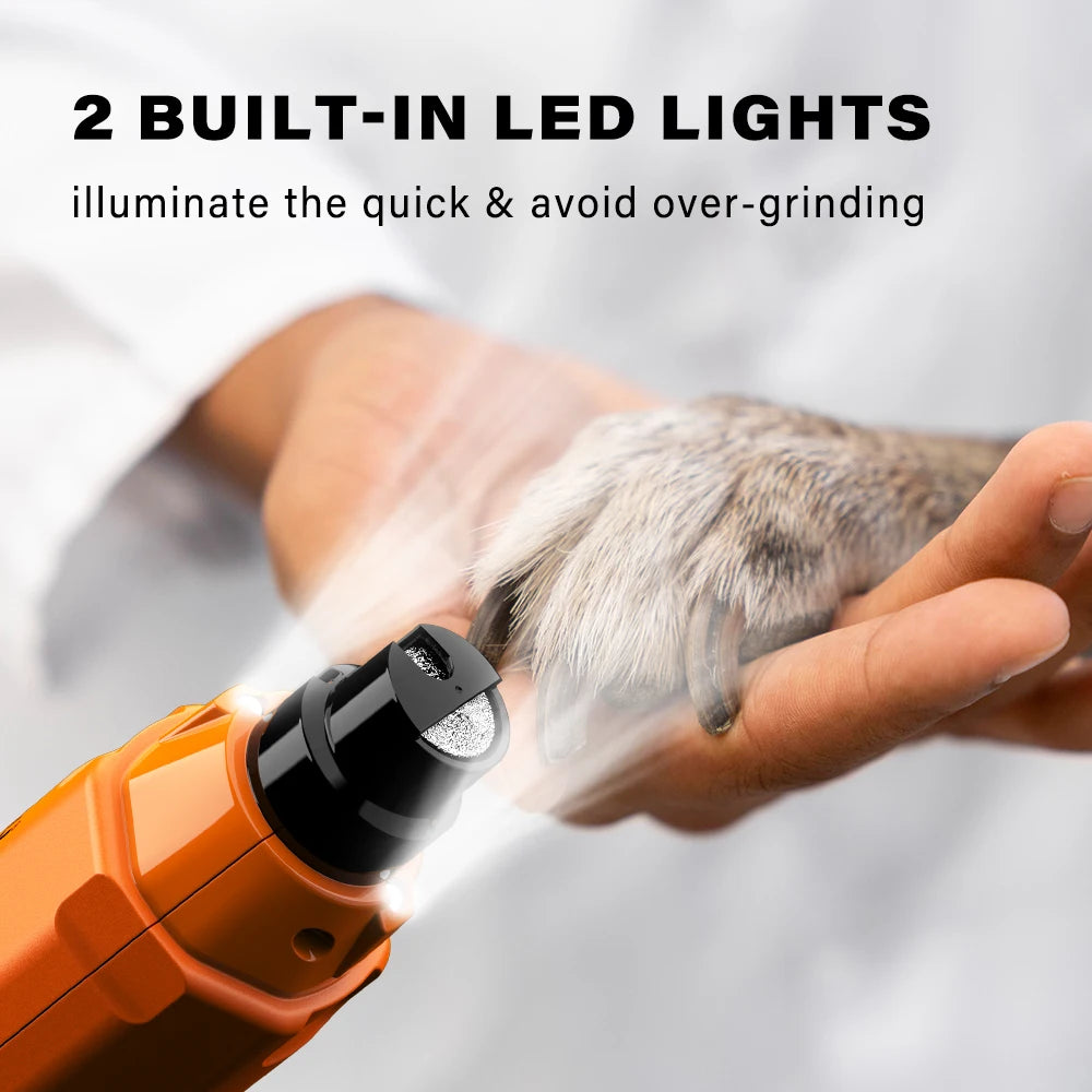 6-Speed Quiet Rechargeable Dog Nail Grinder