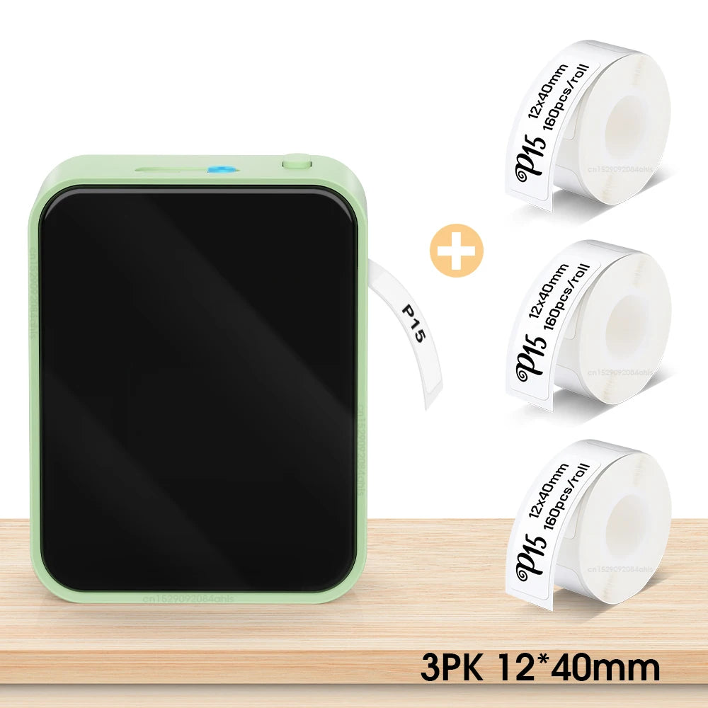 Marklife P15 Bluetooth Label Printer - Portable Inkless Sticker Maker