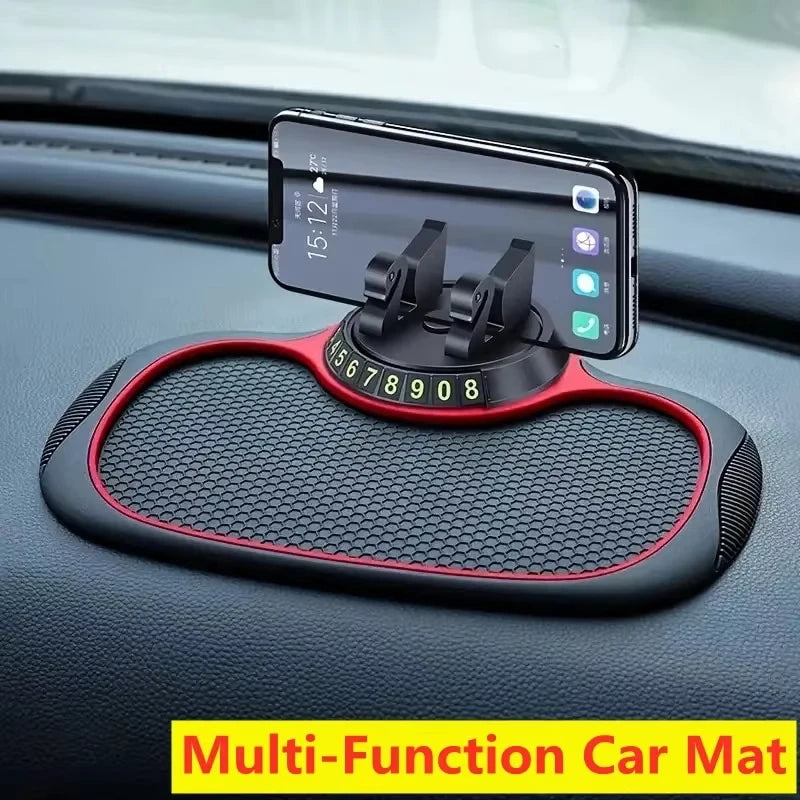 Car Dashboard Anti-Slip Phone Mat - Silicone Sticky Mount Pad