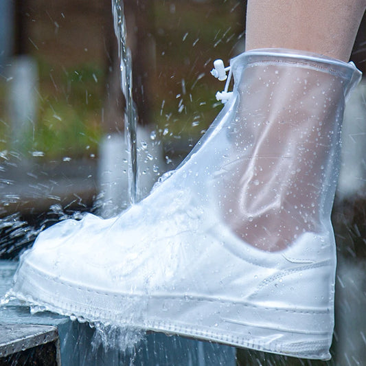 Reusable Waterproof Non-Slip Shoe Covers for Rain and Snow