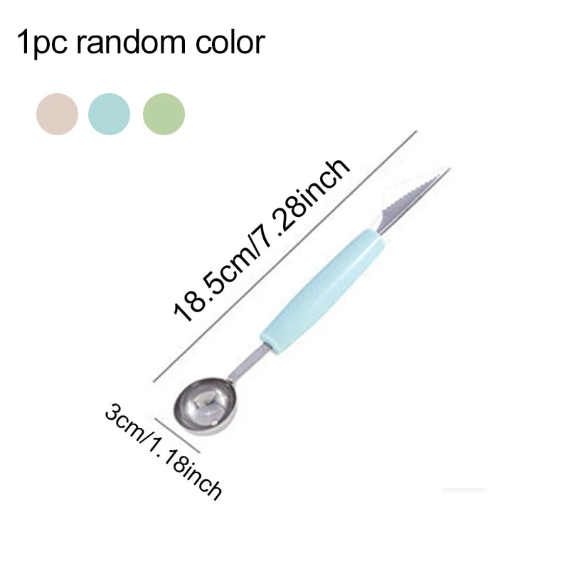 Stainless Steel Double-Headed Melon Baller Scoop