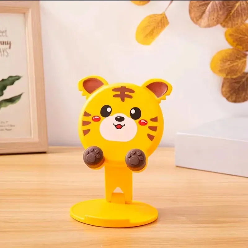 Foldable Cartoon Phone Holder - Adjustable Desktop Tablet Stand