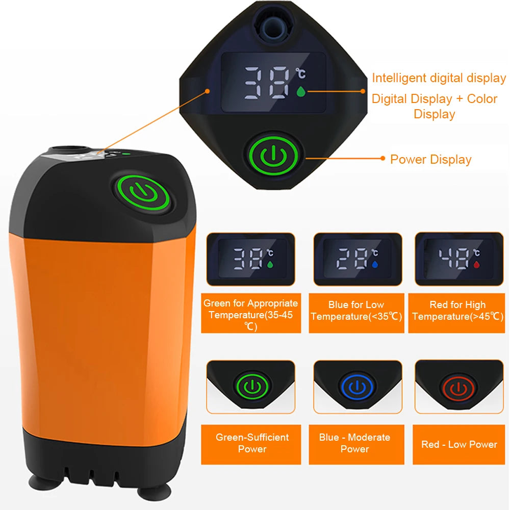 Outdoor Camping Shower Pump - IPX7 Portable Electric Travel Shower