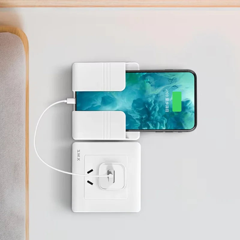 Universal Phone Wall Charging Holder - Hanging Bracket Hook Stand